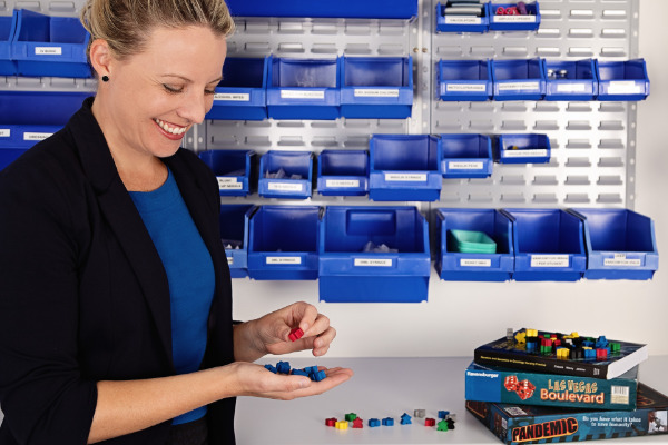 Kim Alexander With Board Games